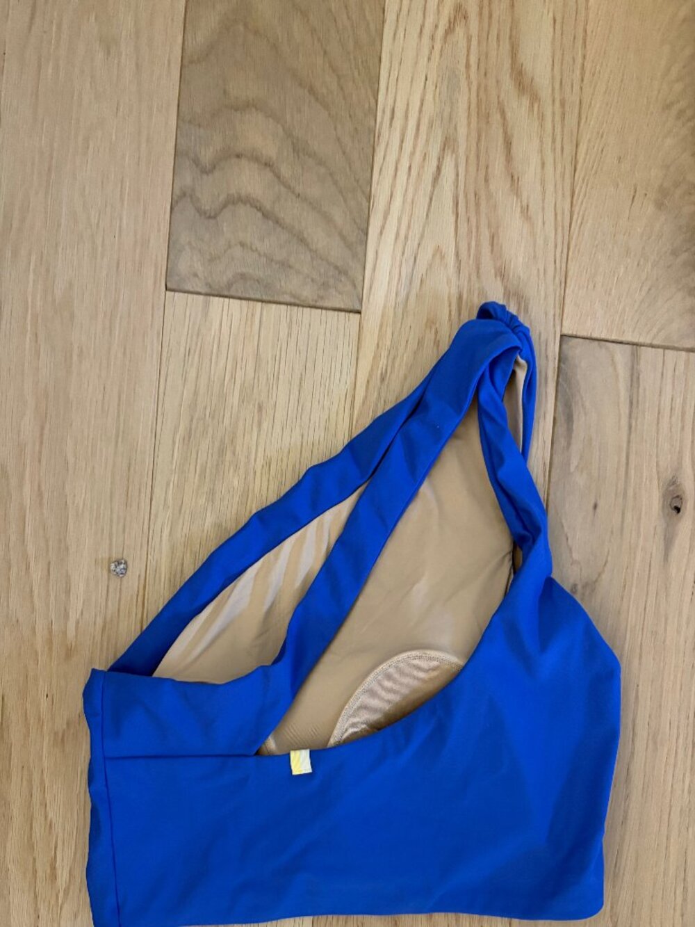 Summersalt Sidestroke Bikini Top Blue Built-In Cups Size 6 - Picture 2 of 4